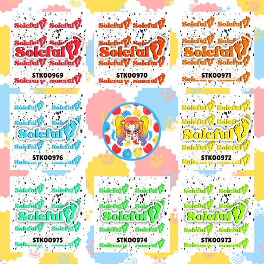 Soleful Foot Fetish Stickers