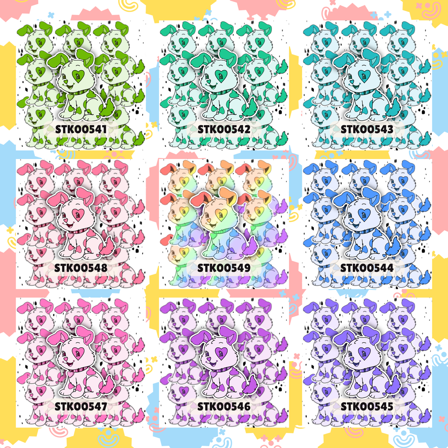 Pretty Puppy Stickers