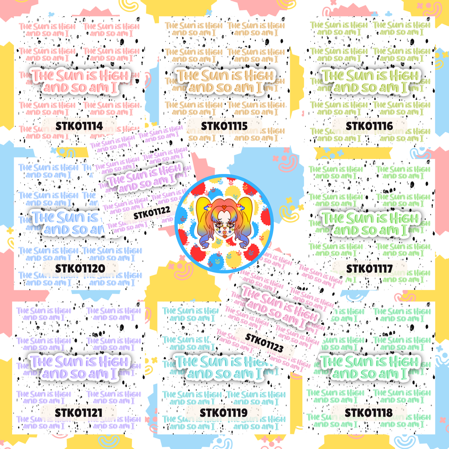 High Sun Stickers