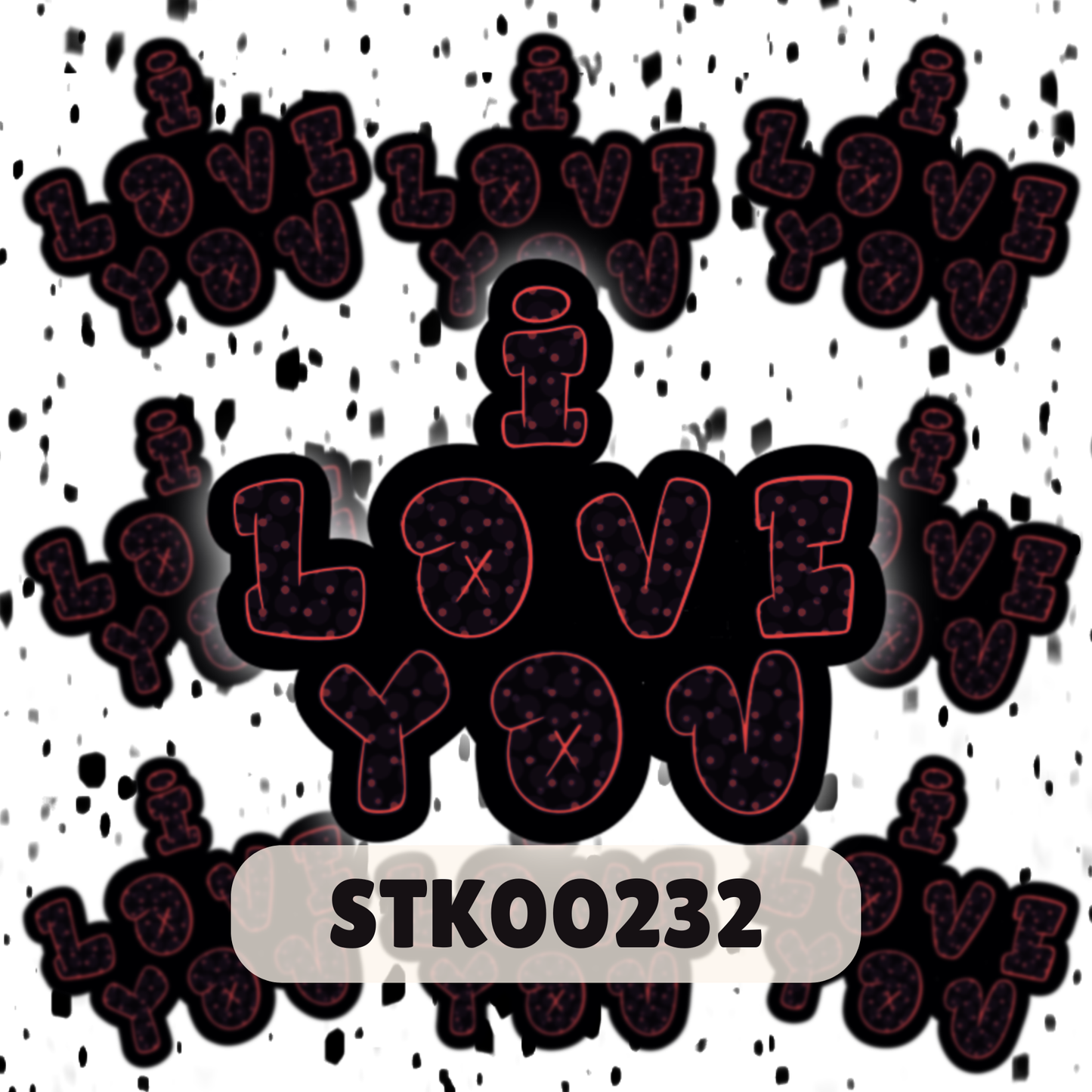 I Love You  Stickers
