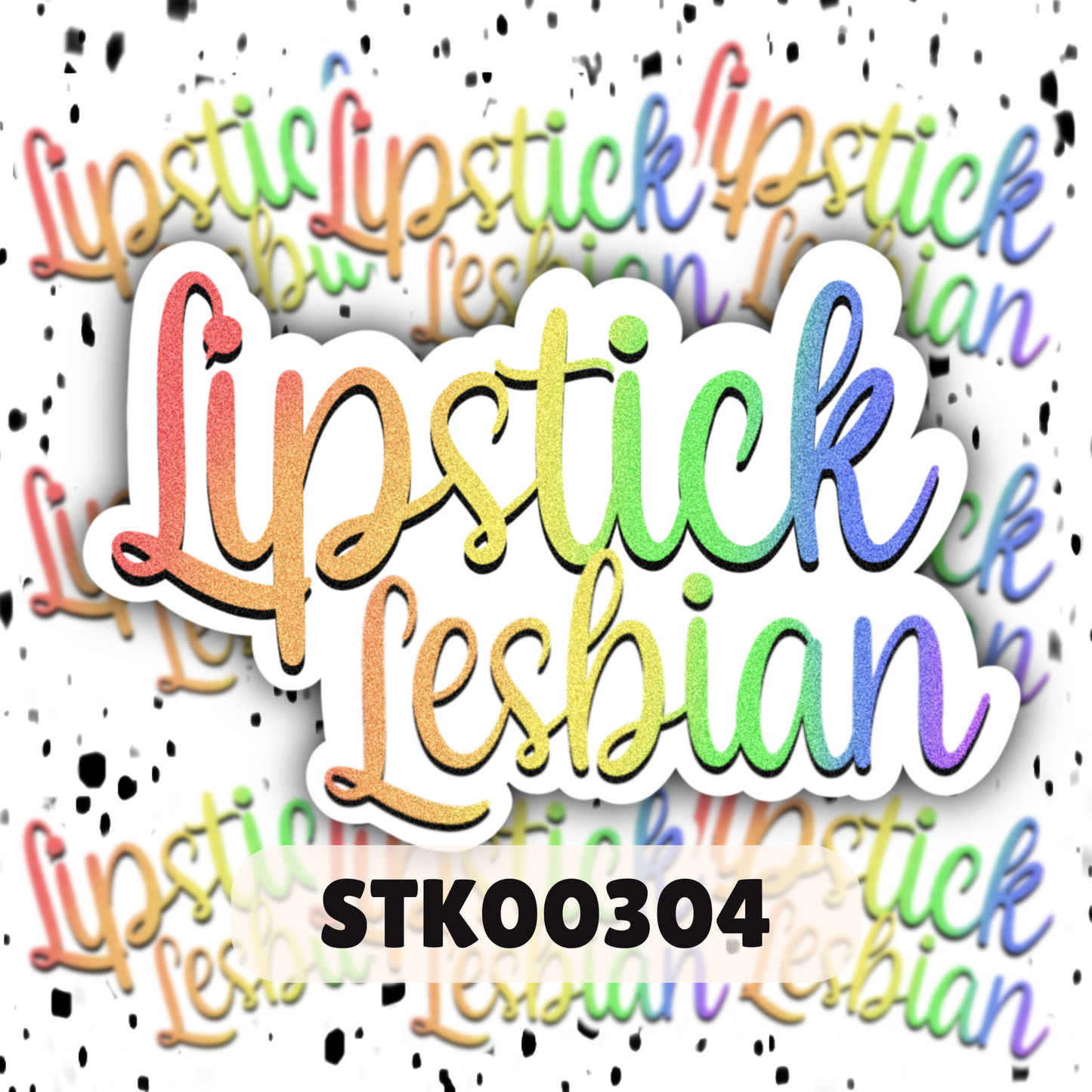 Lipstick Lesbian Stickers - Mature Stickers
