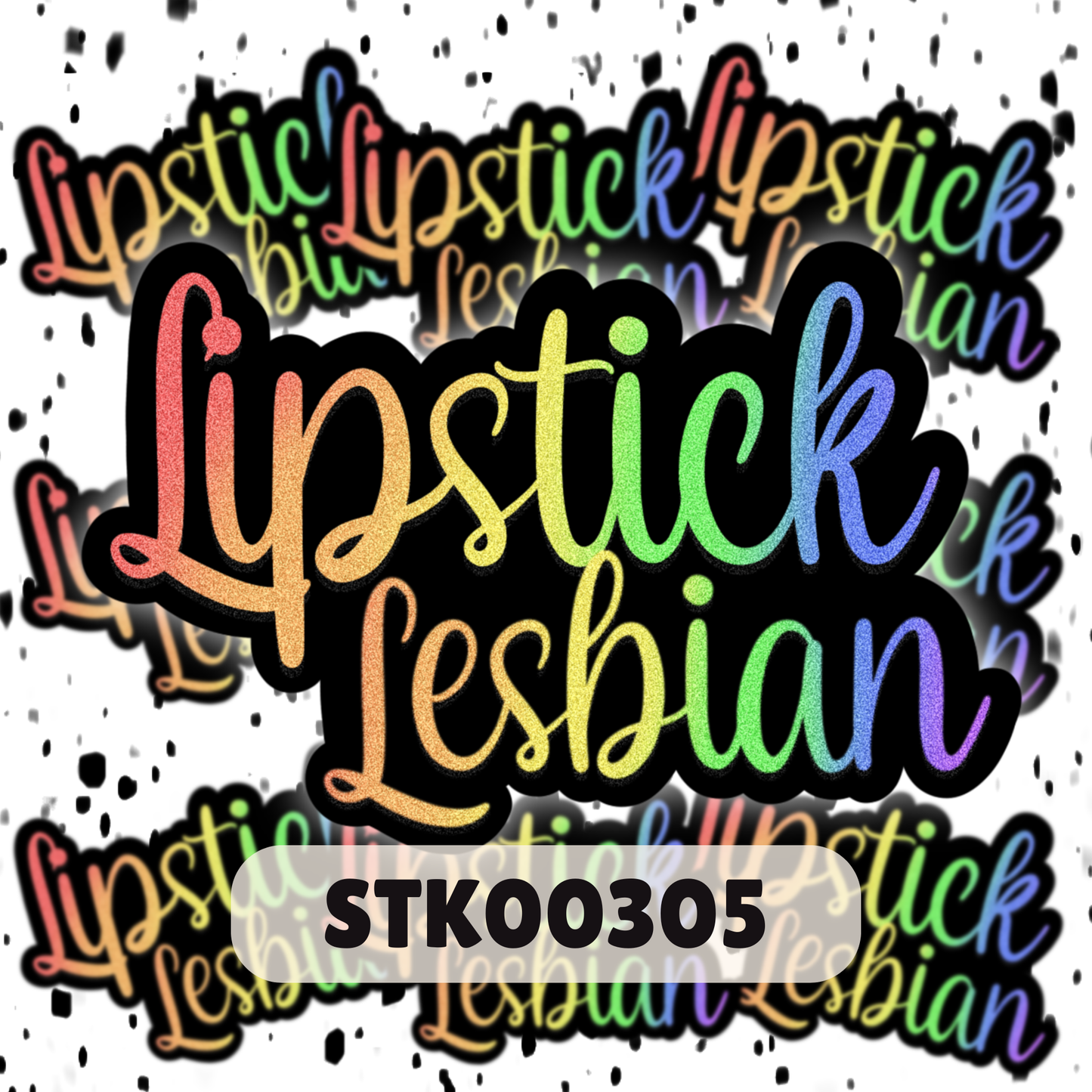 Lipstick Lesbian Stickers - Mature Stickers