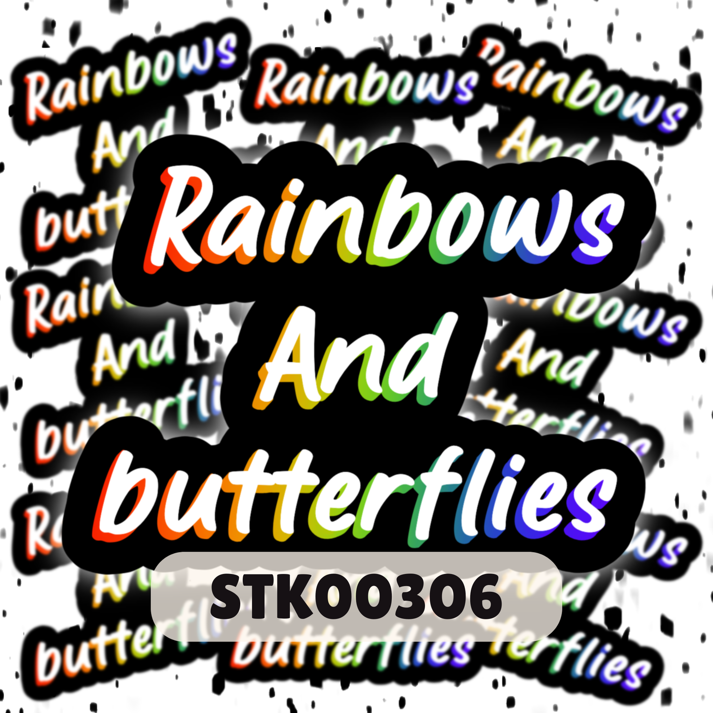 Rainbows & Butterflies Stickers