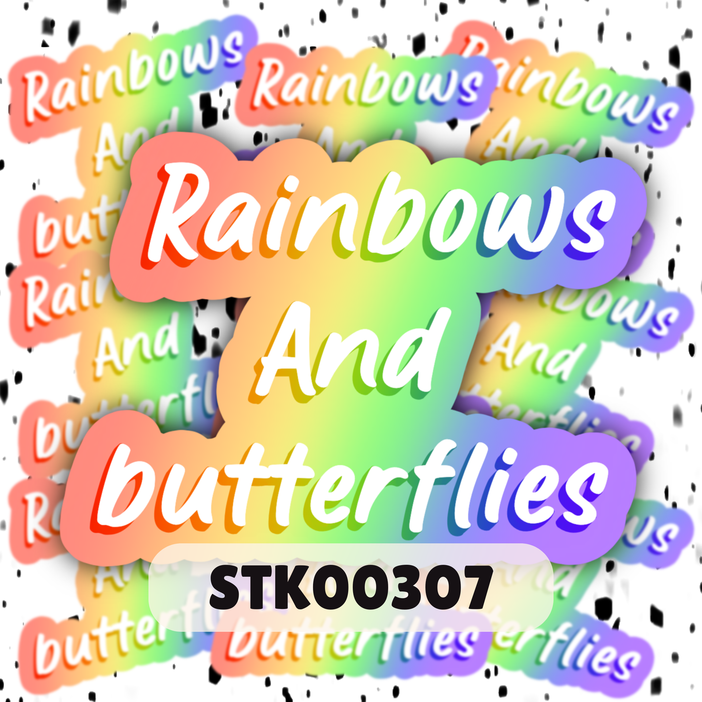 Rainbows & Butterflies Stickers