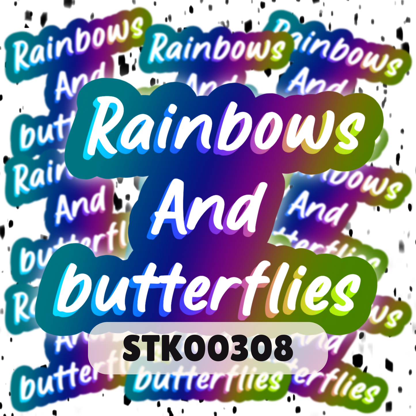 Rainbows & Butterflies Stickers