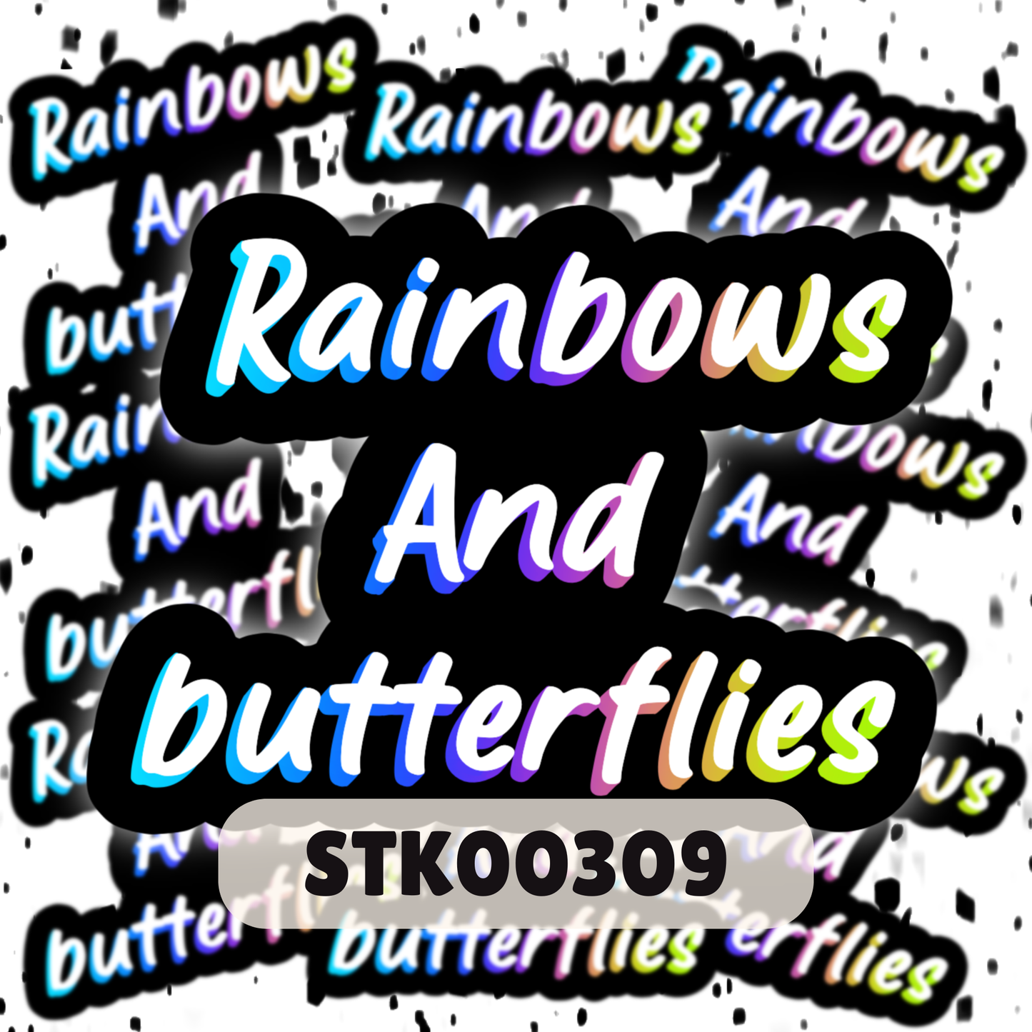 Rainbows & Butterflies Stickers