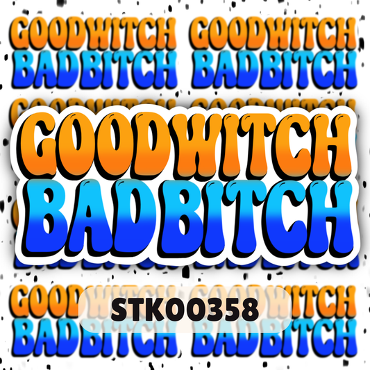 Good Witch Bad B Stickers