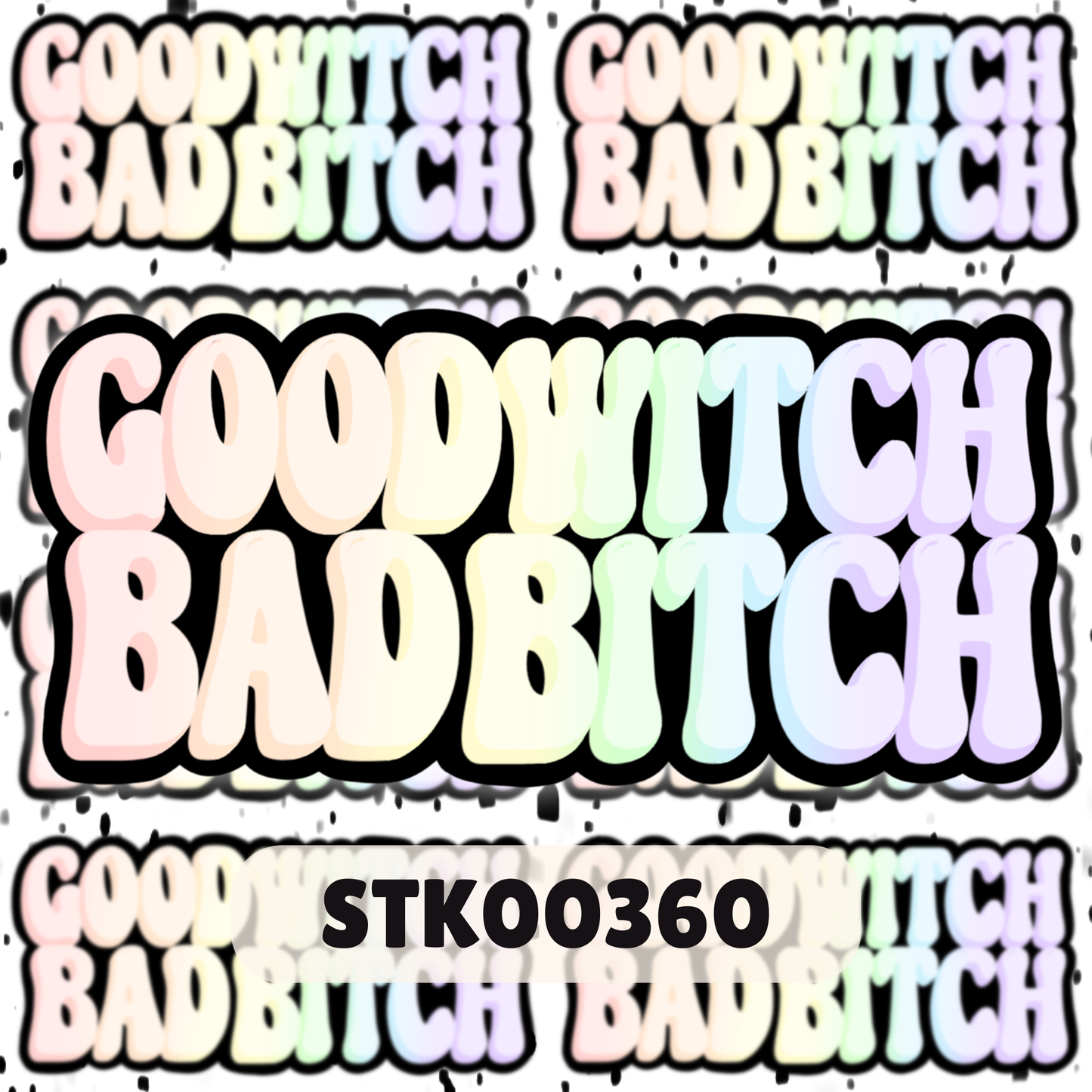Good Witch Bad B Stickers