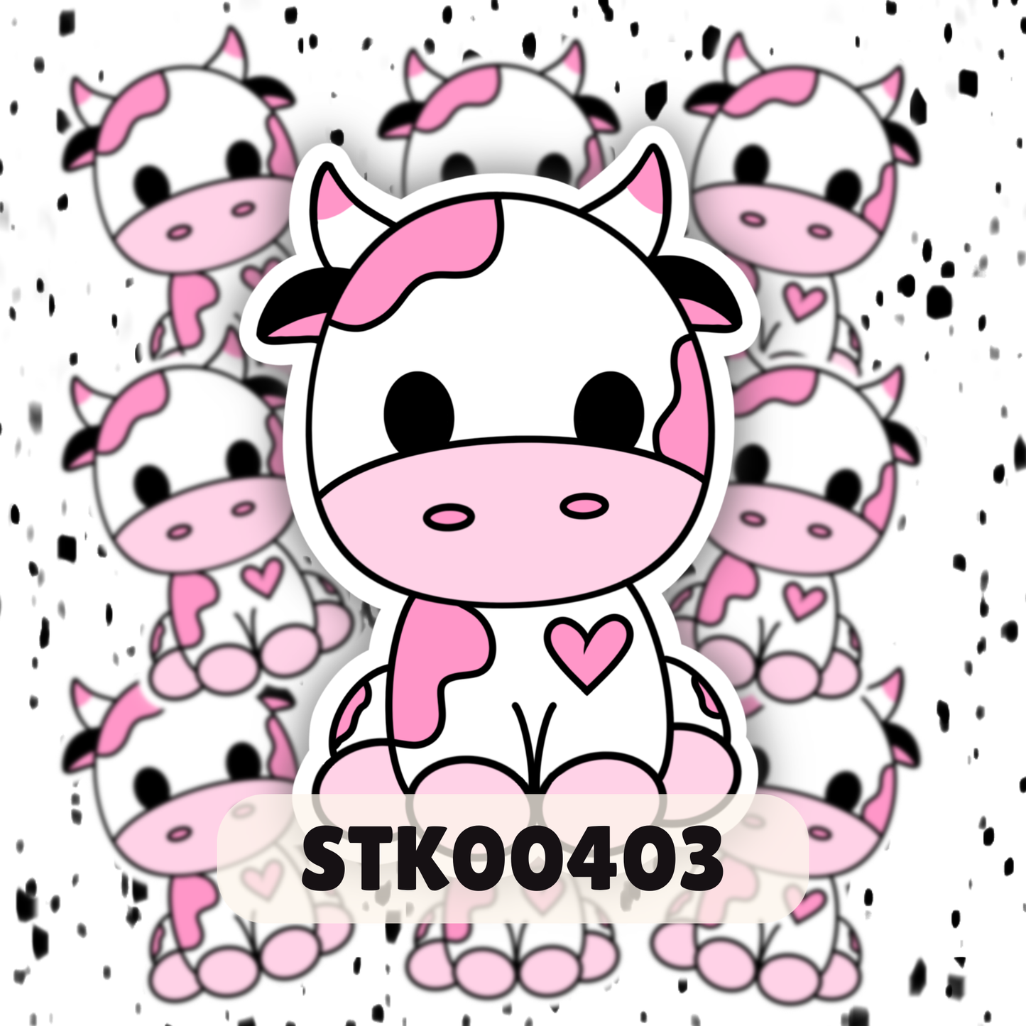 Pretty Cow Stickers