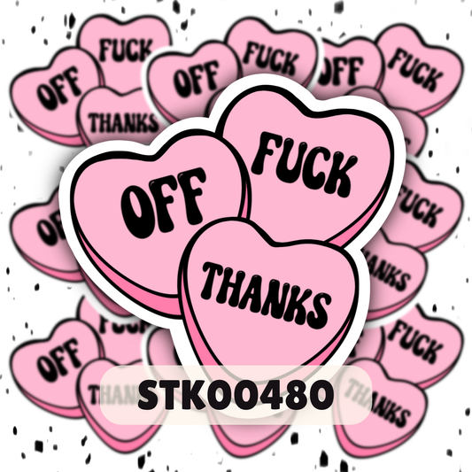 Fuck Off Stickers
