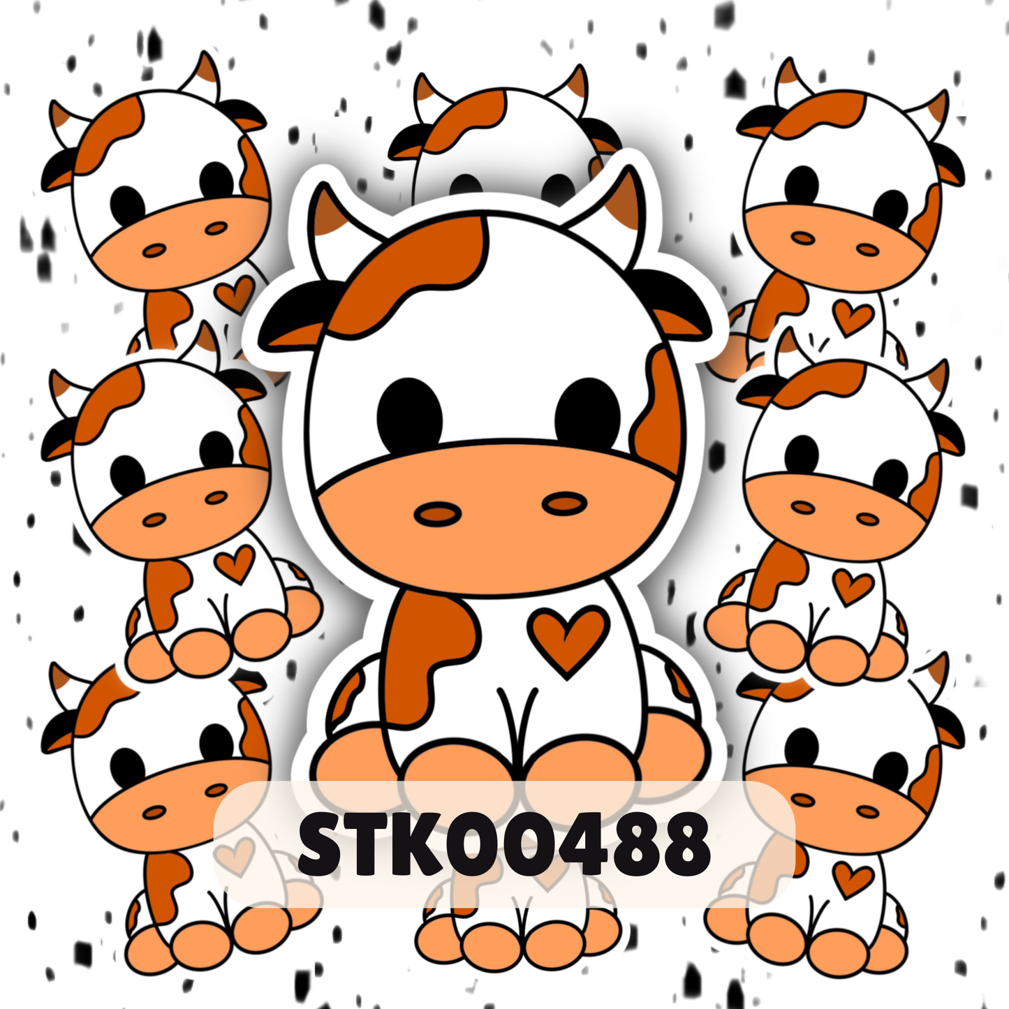 Pretty Cow Stickers
