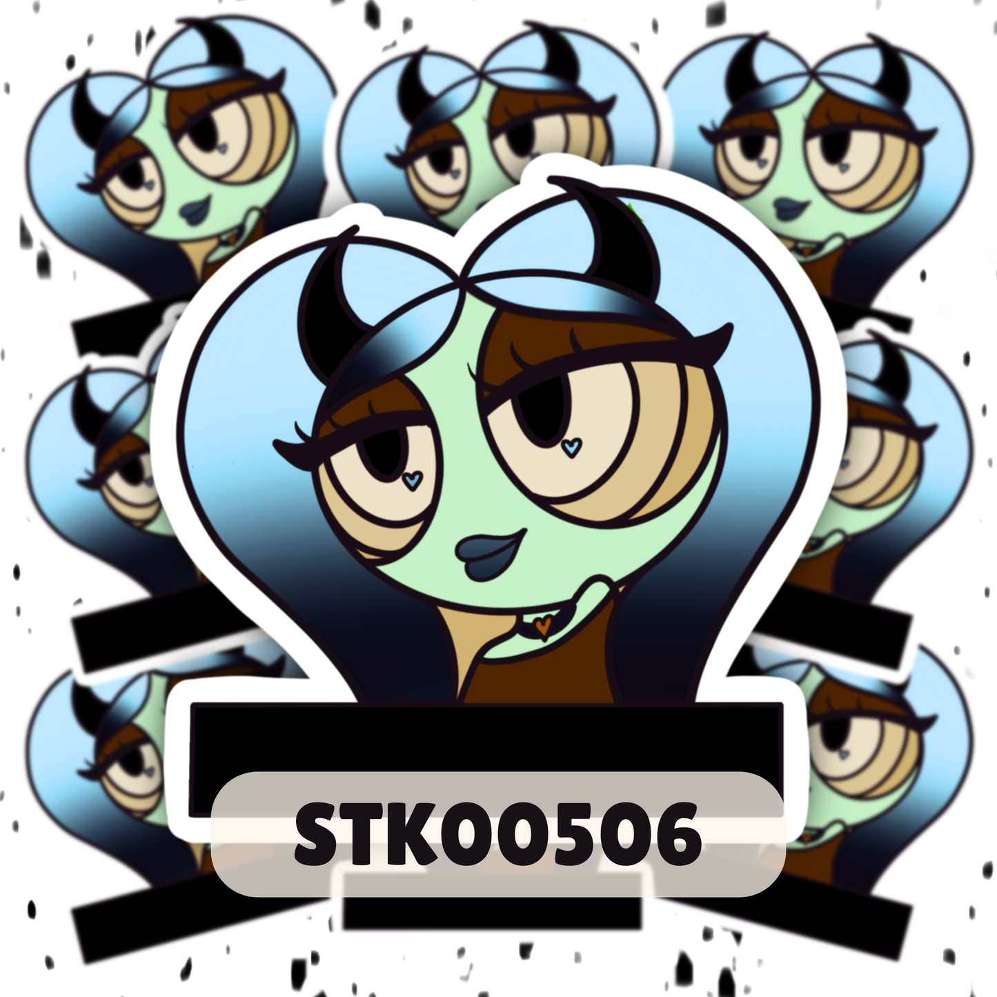 Devilish Beauty Stickers ~ Halloween Collection