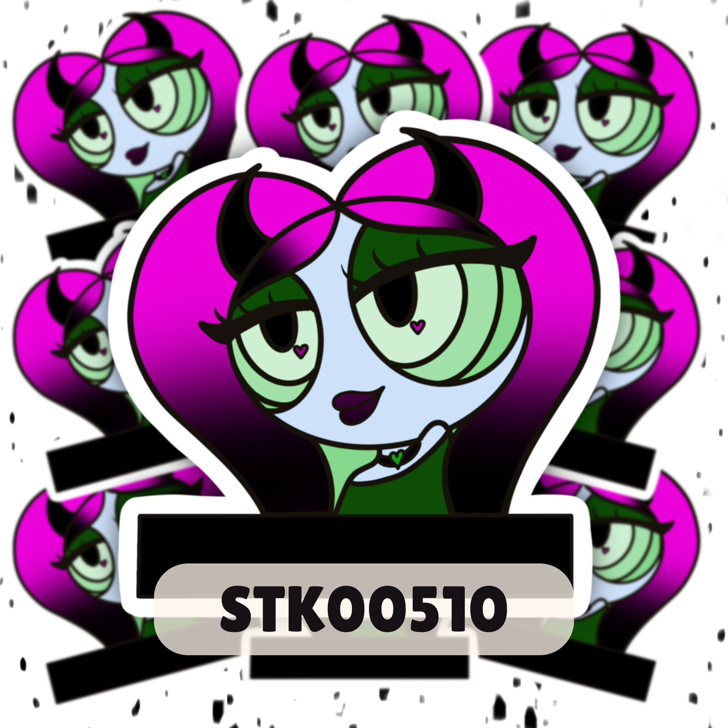 Devilish Beauty Stickers ~ Halloween Collection