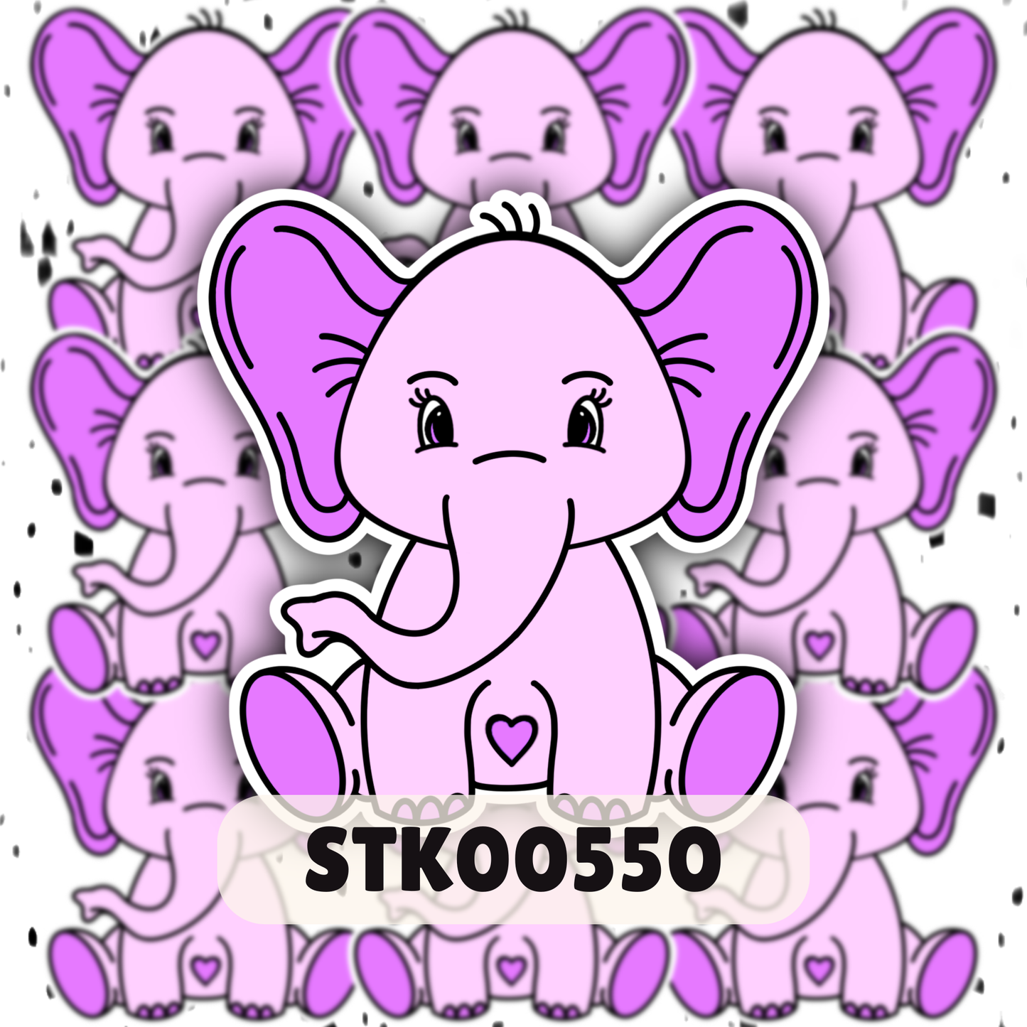 Pretty Elephant Stickers
