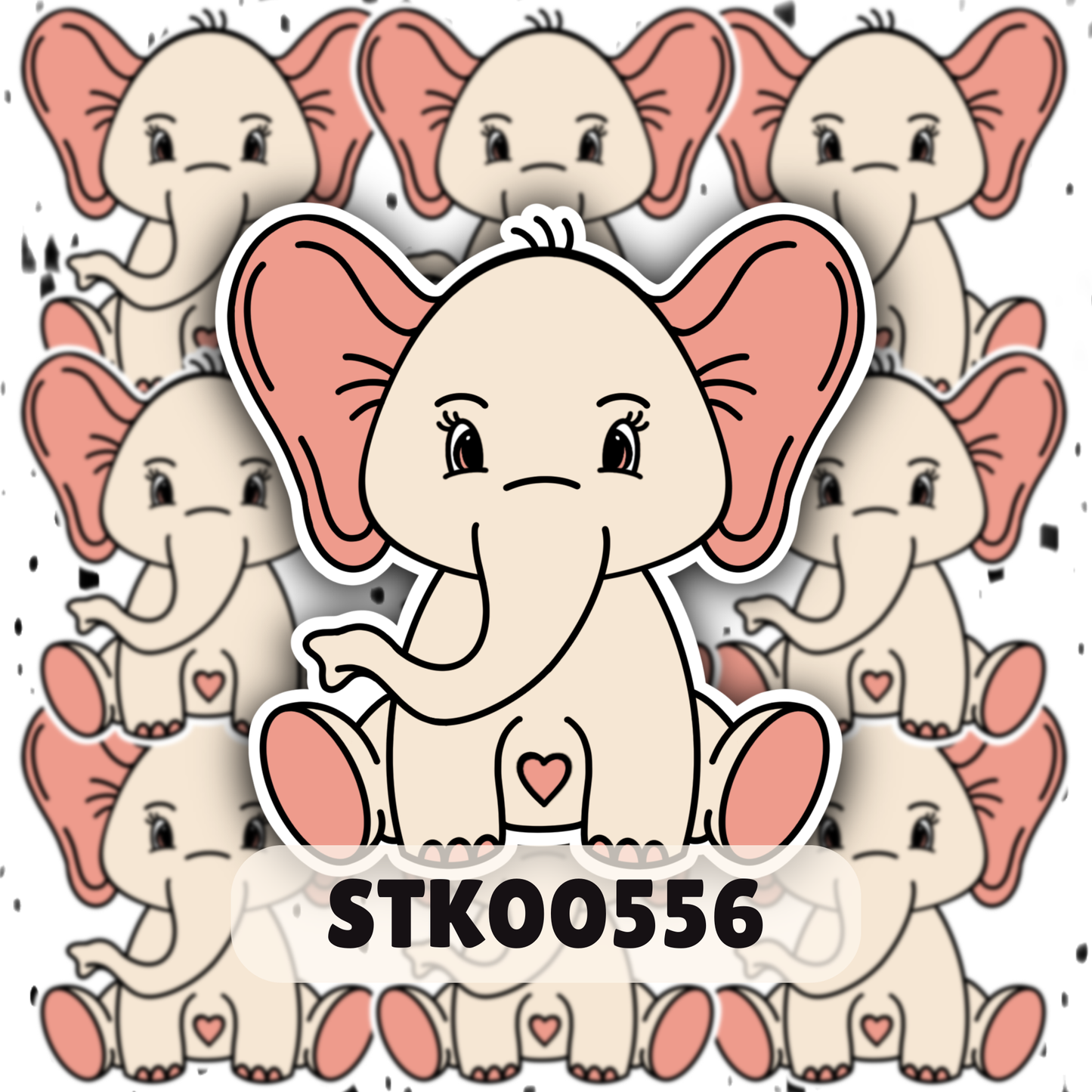 Pretty Elephant Stickers