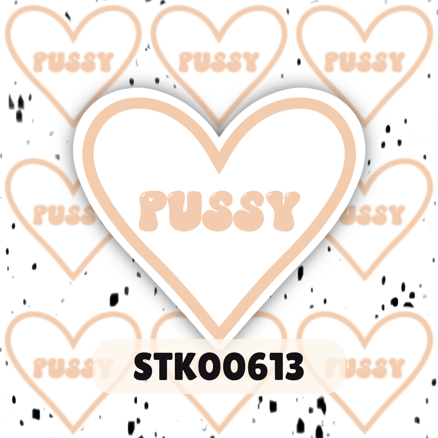 I Love Puss Stickers