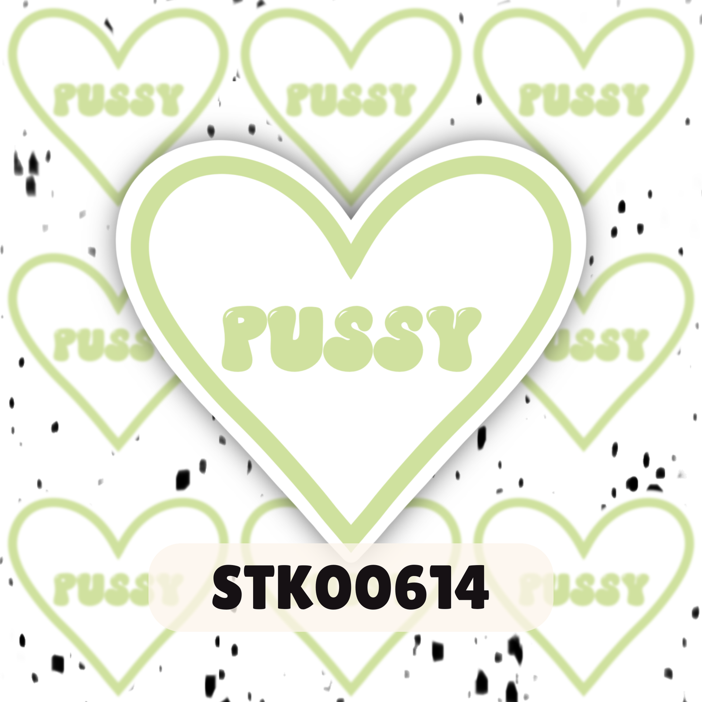 I Love Puss Stickers