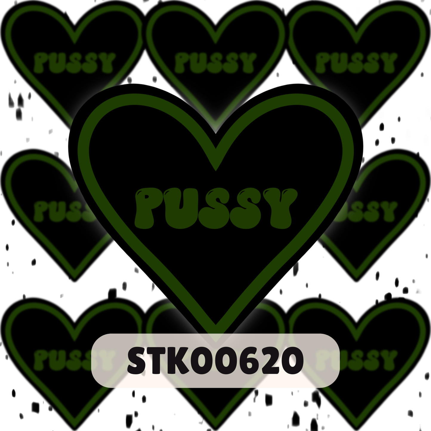 I Love Puss Stickers