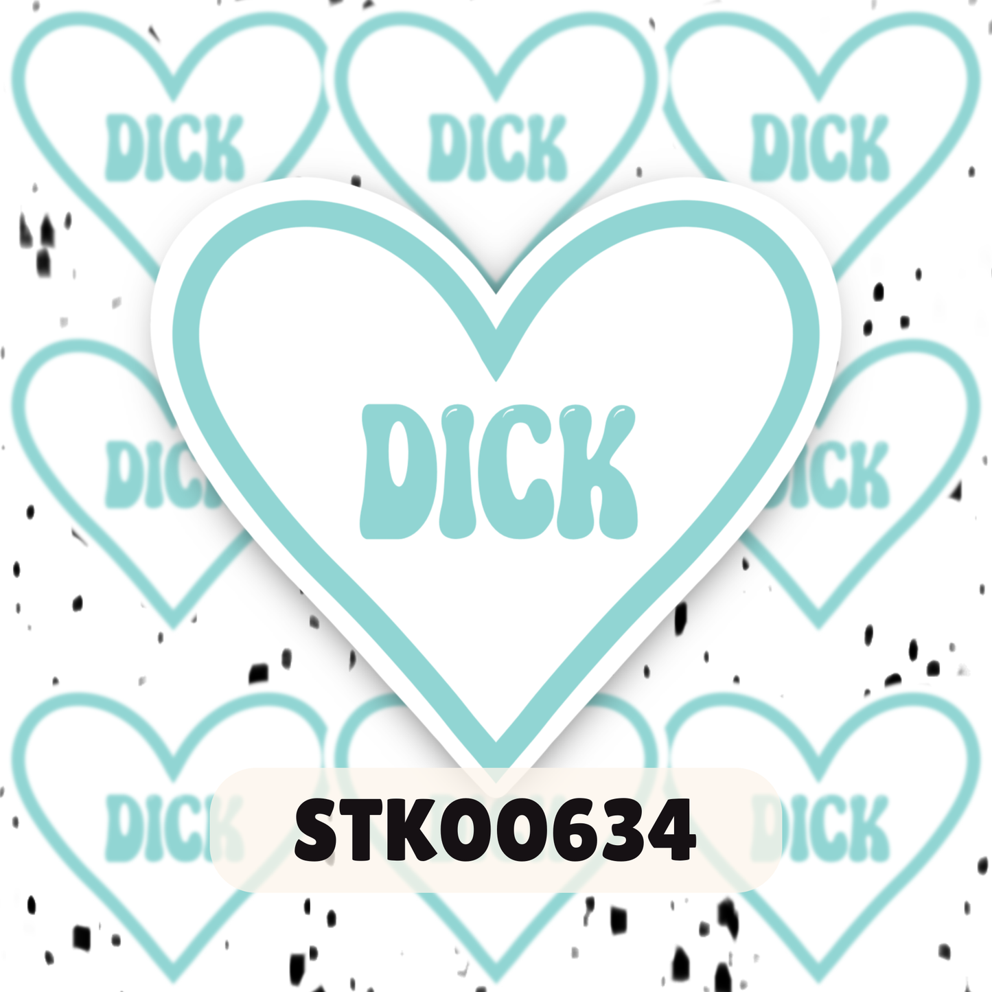 I Love Dihh Stickers