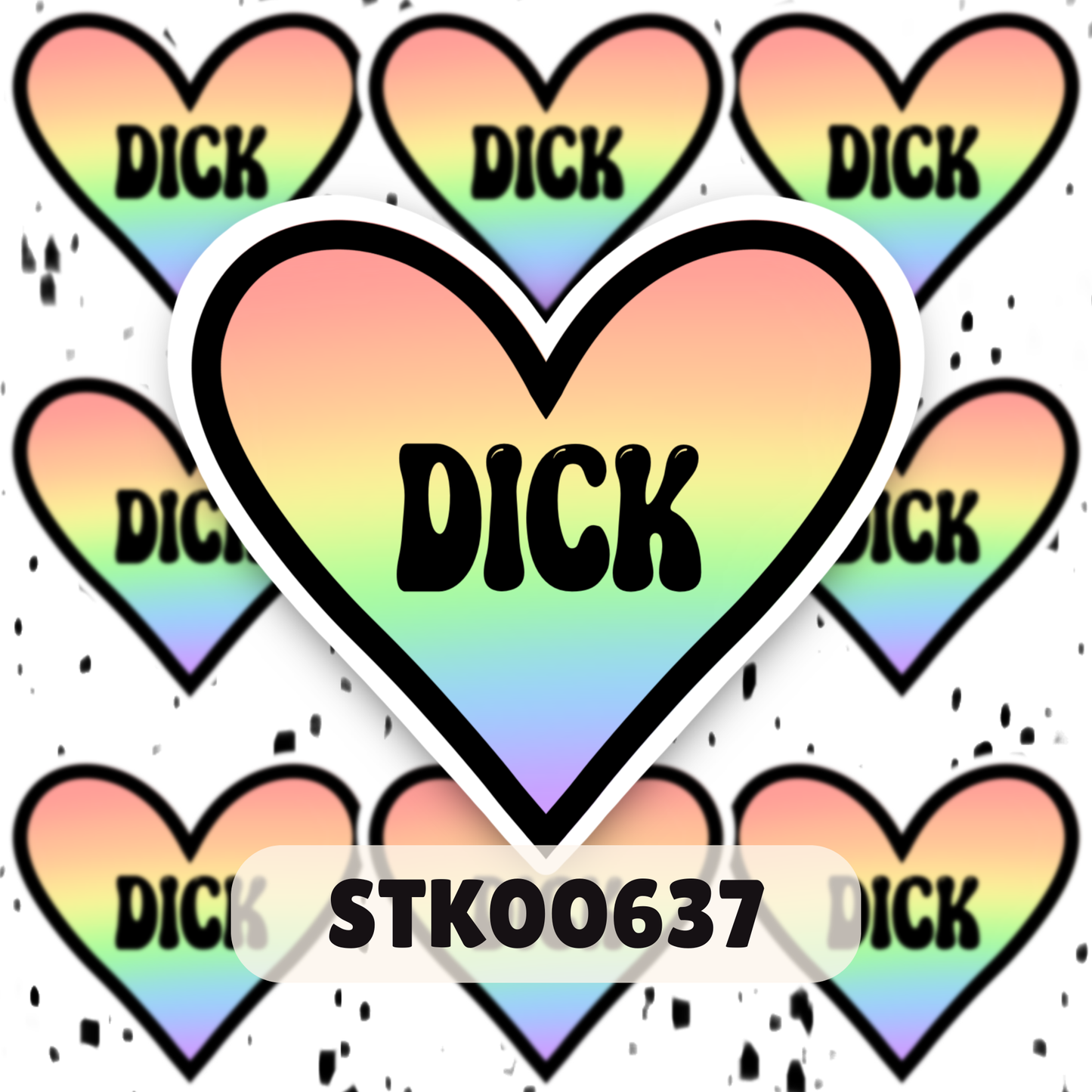 I Love Dihh Stickers