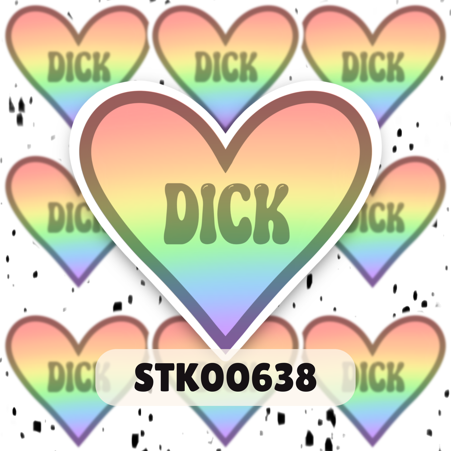 I Love Dihh Stickers