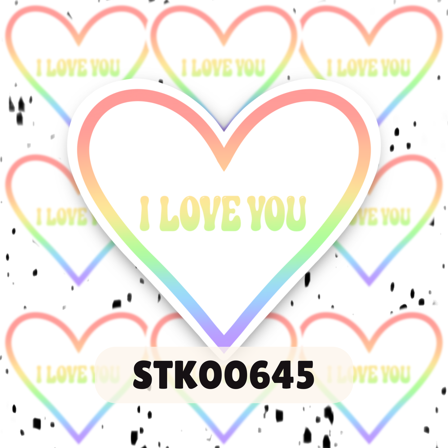I Love You Stickers