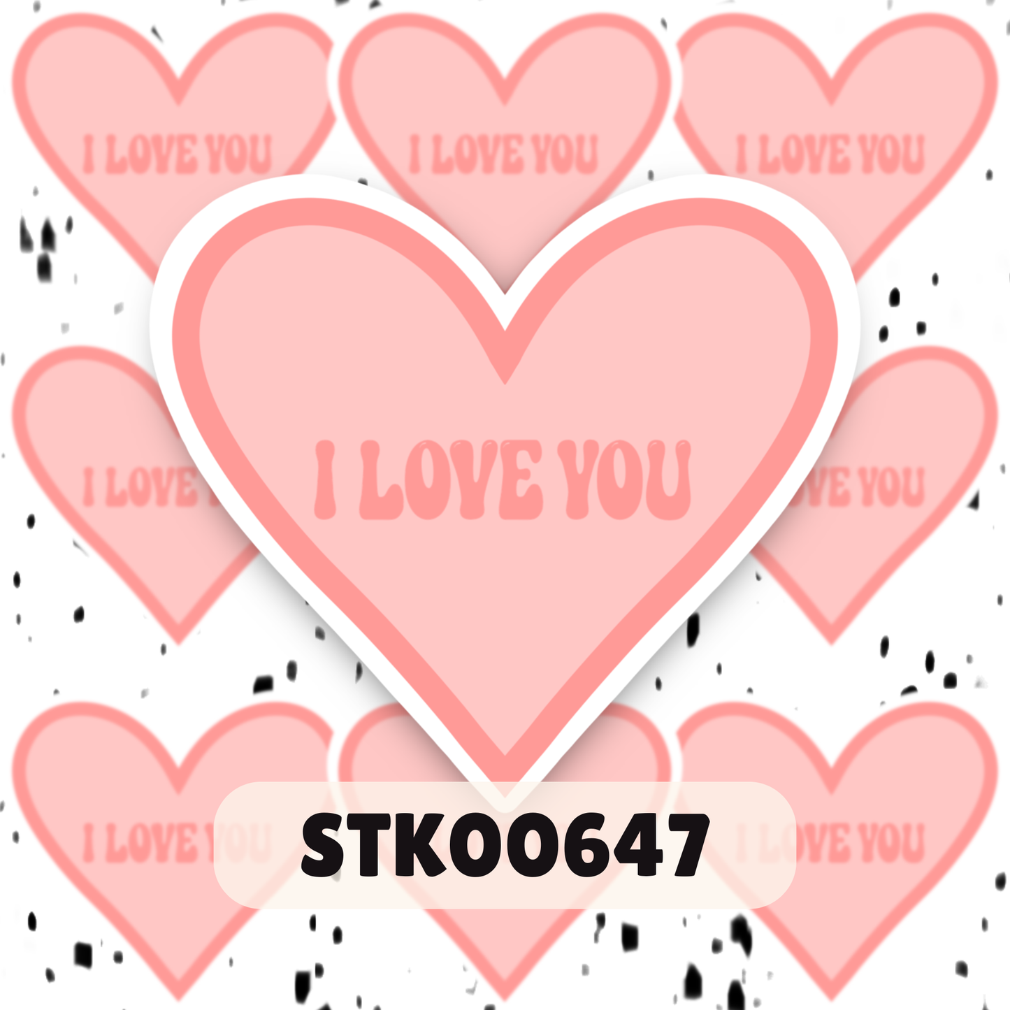 I Love You Stickers