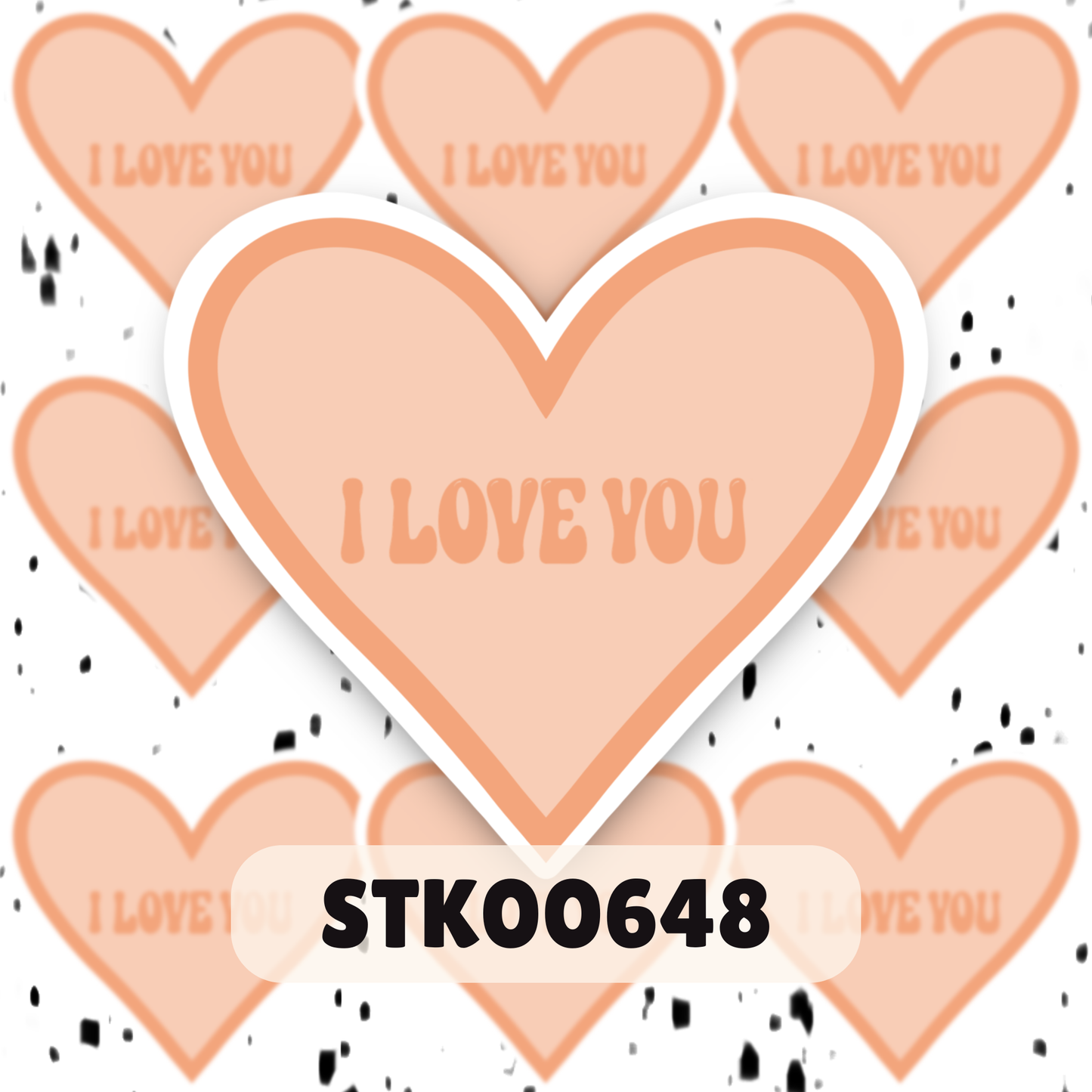I Love You Stickers