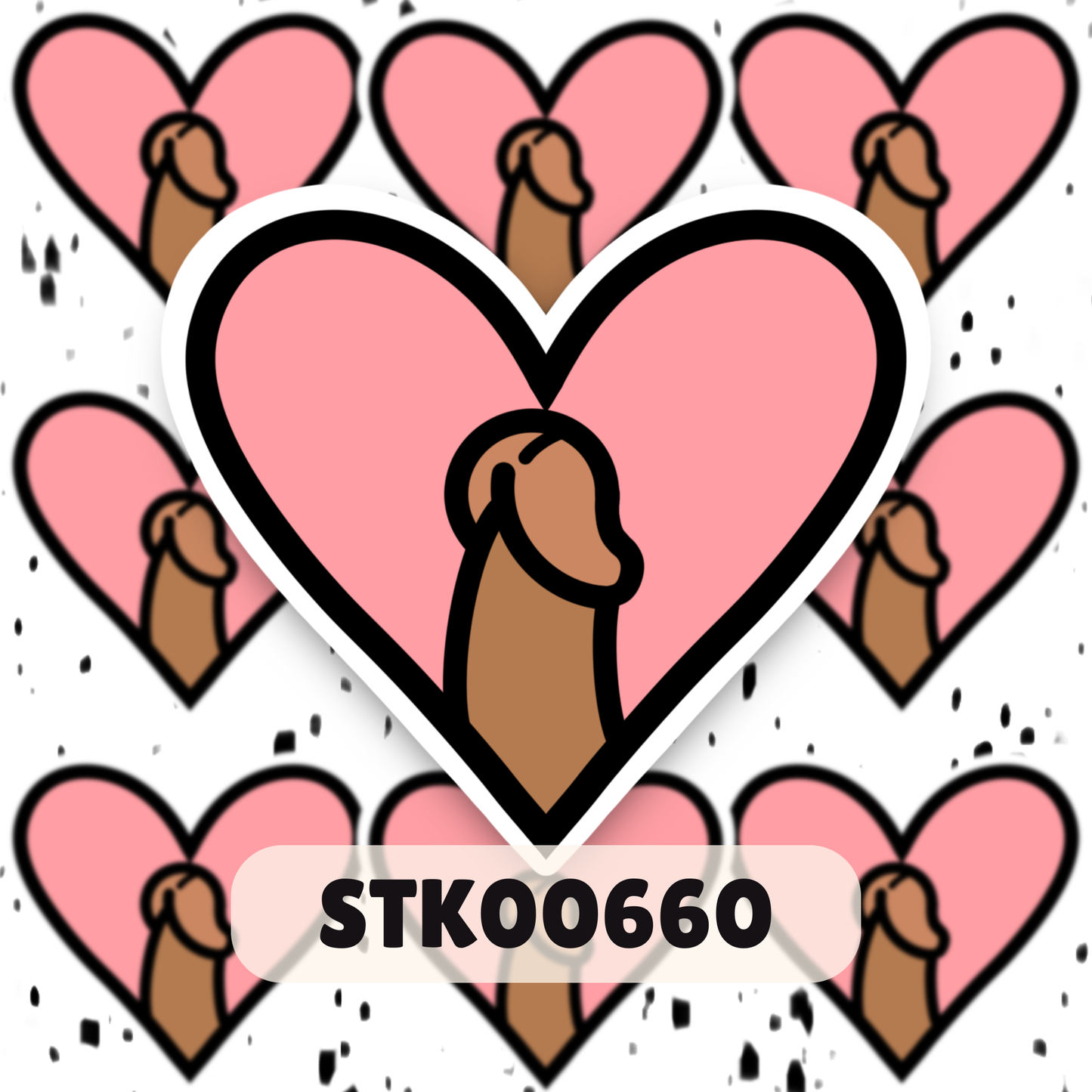 I Love Dihh Stickers