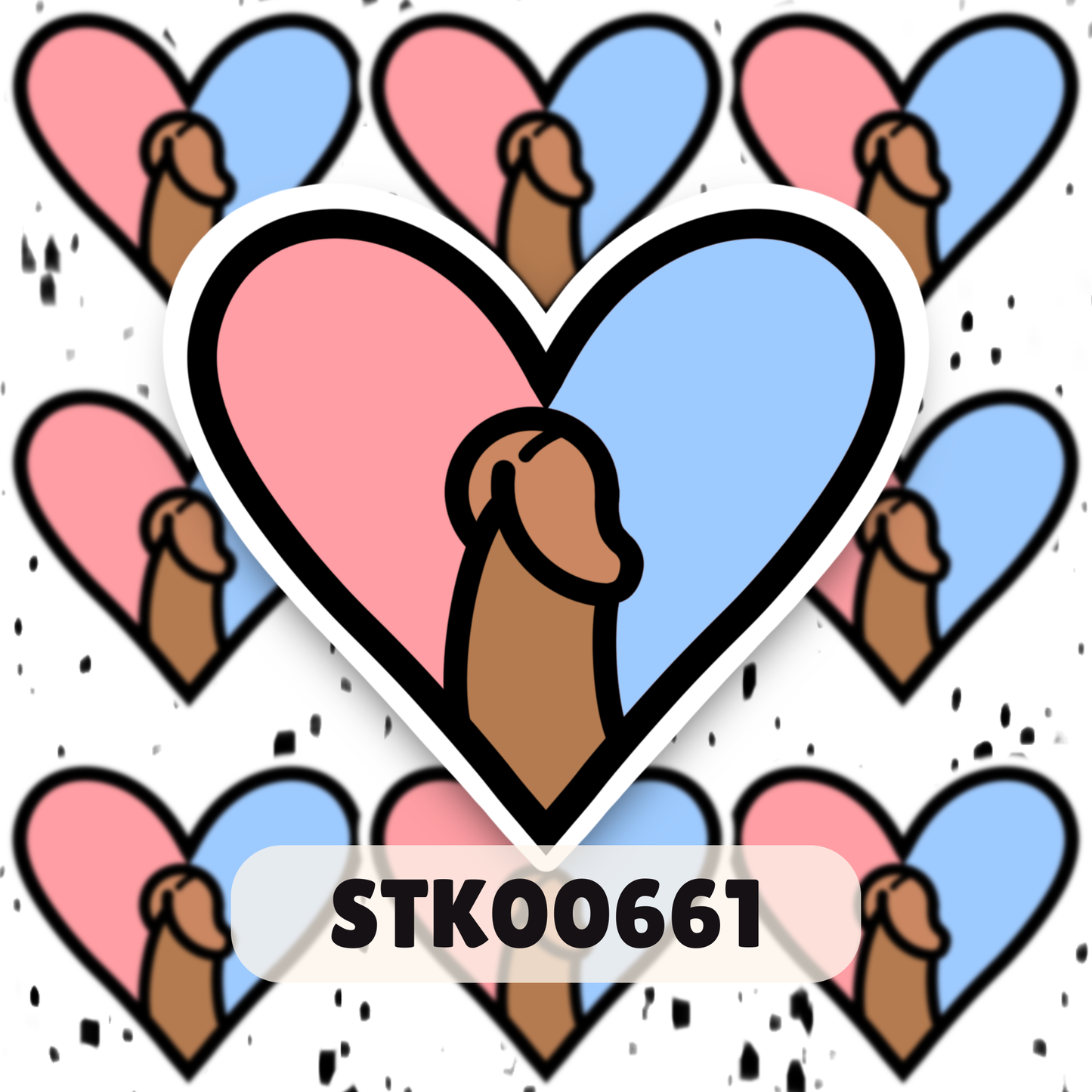 I Love Dihh Stickers