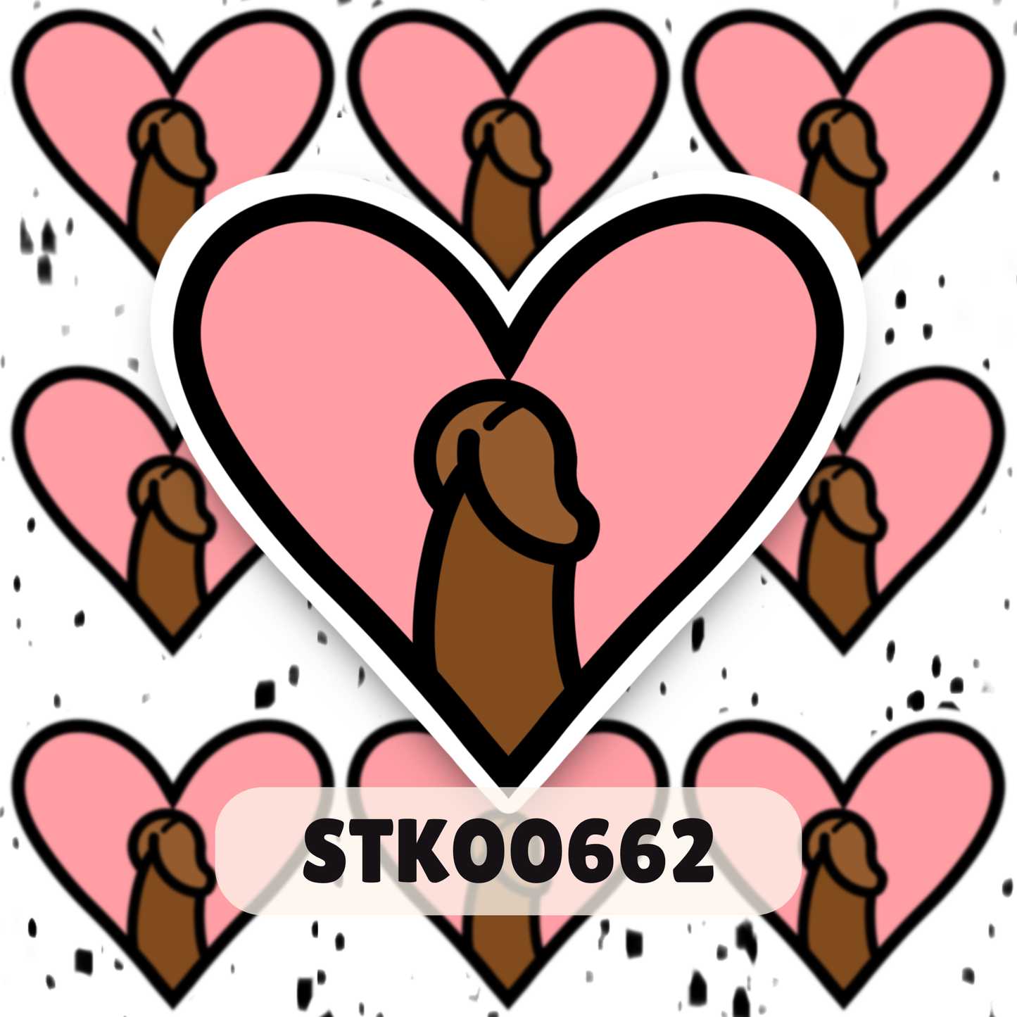 I Love Dihh Stickers