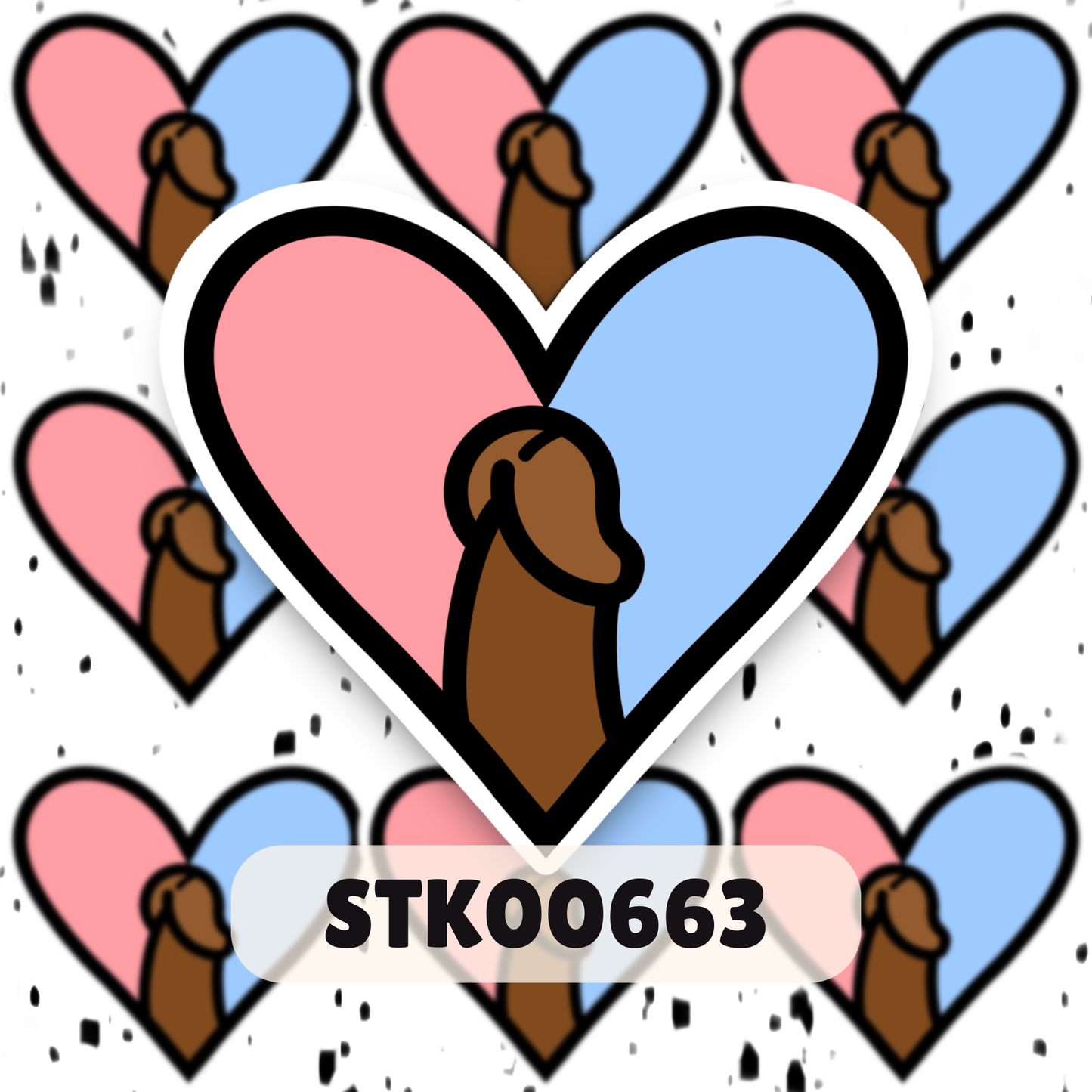 I Love Dihh Stickers