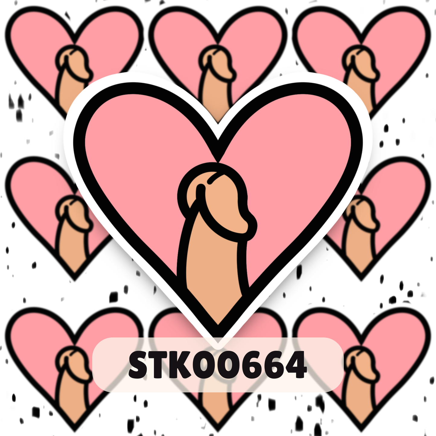 I Love Dihh Stickers