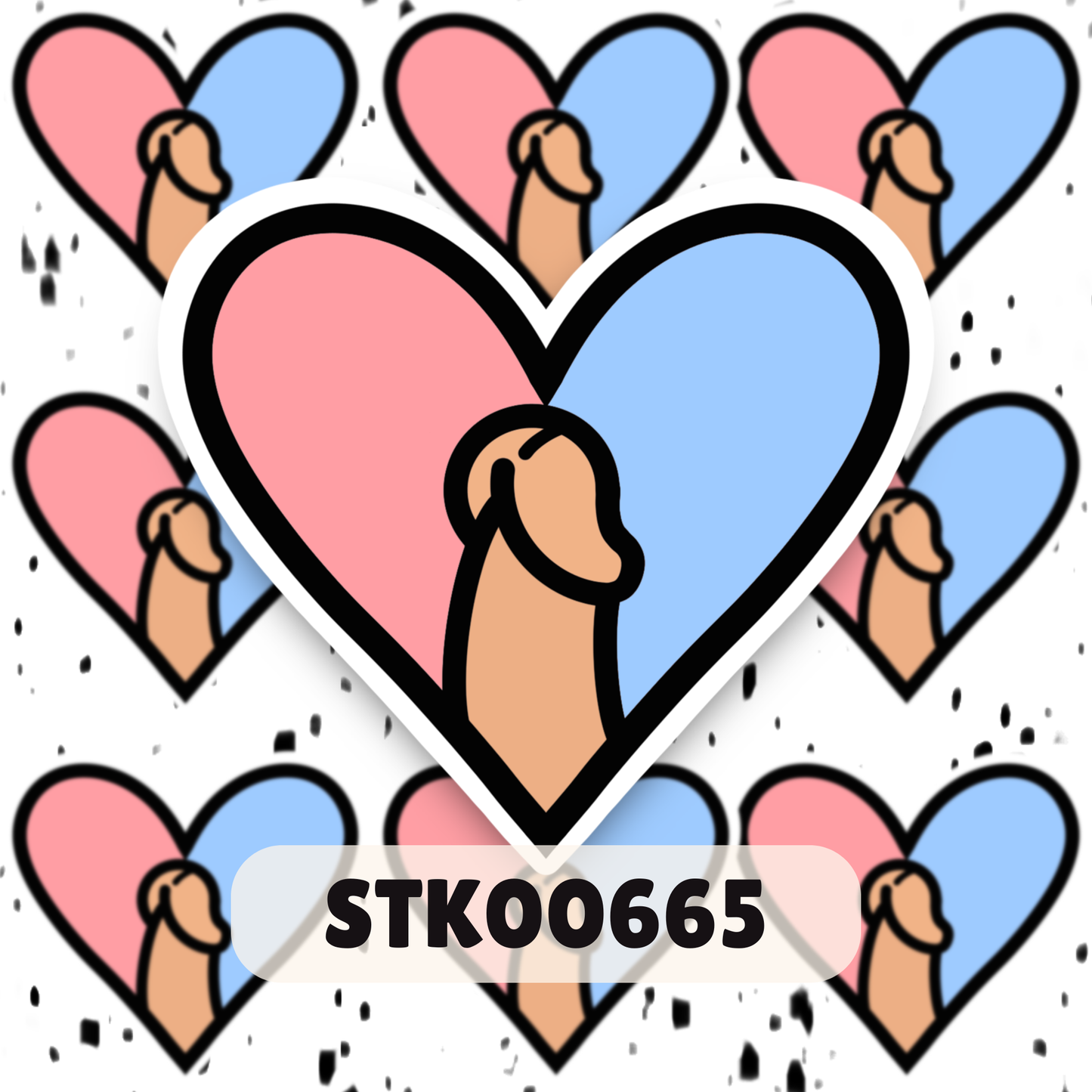 I Love Dihh Stickers