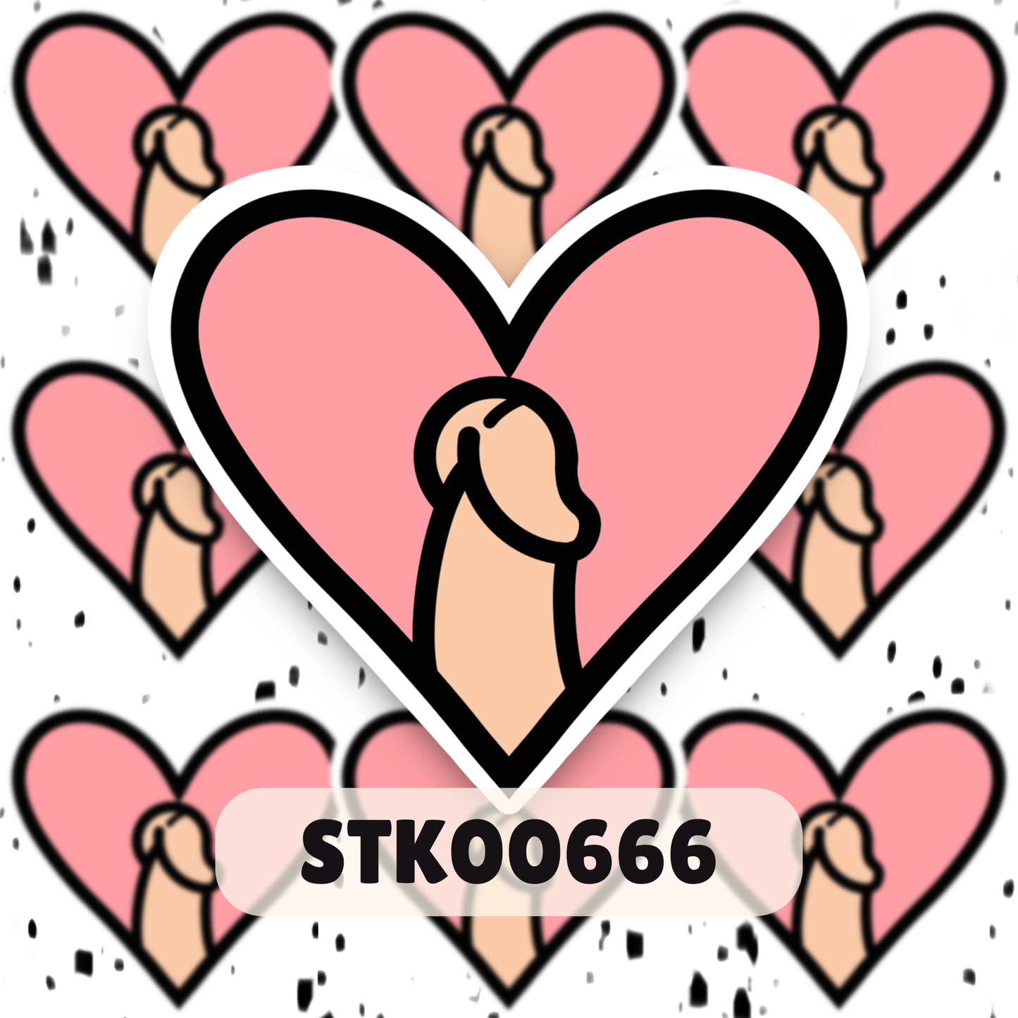 I Love Dihh Stickers