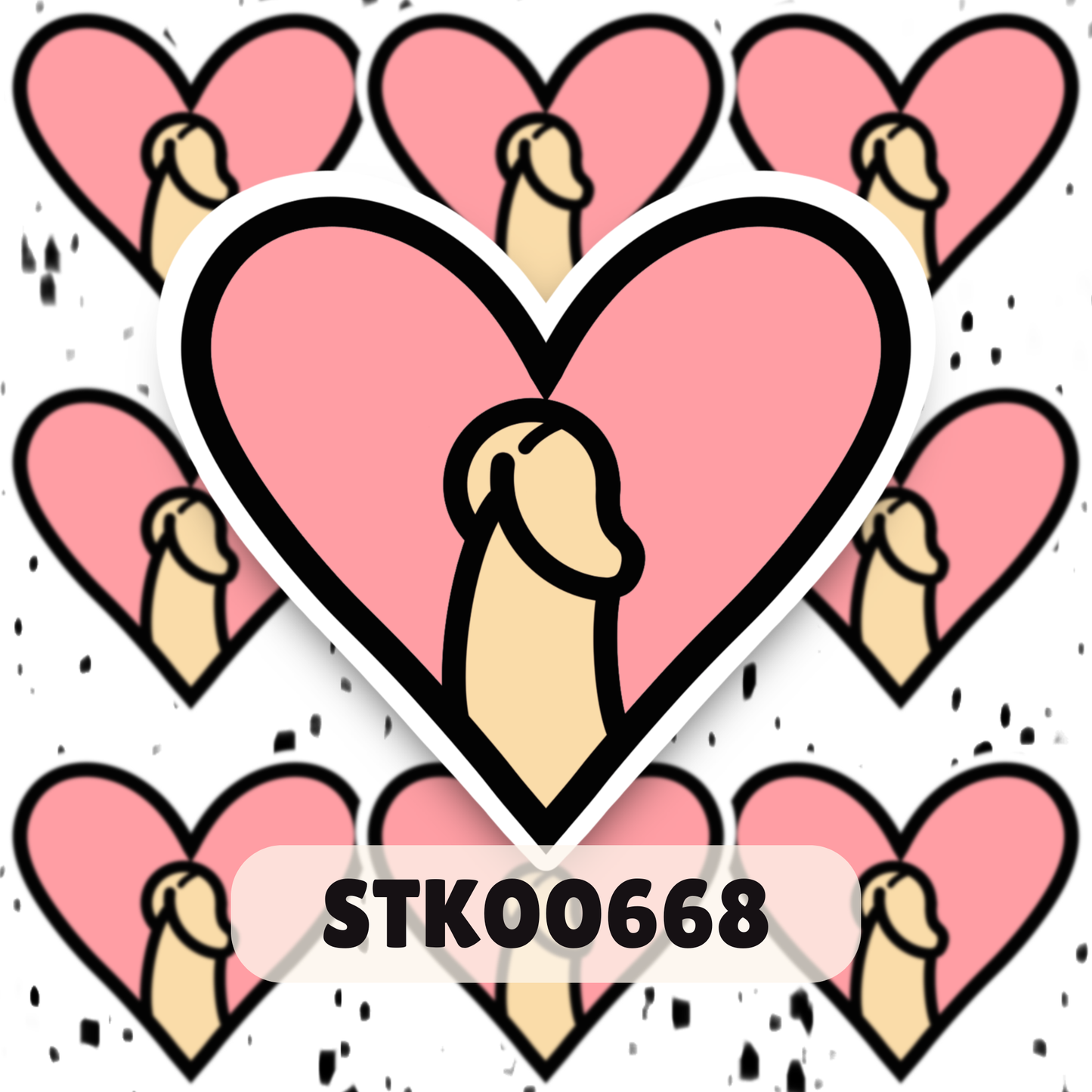 I love Dihh Stickers