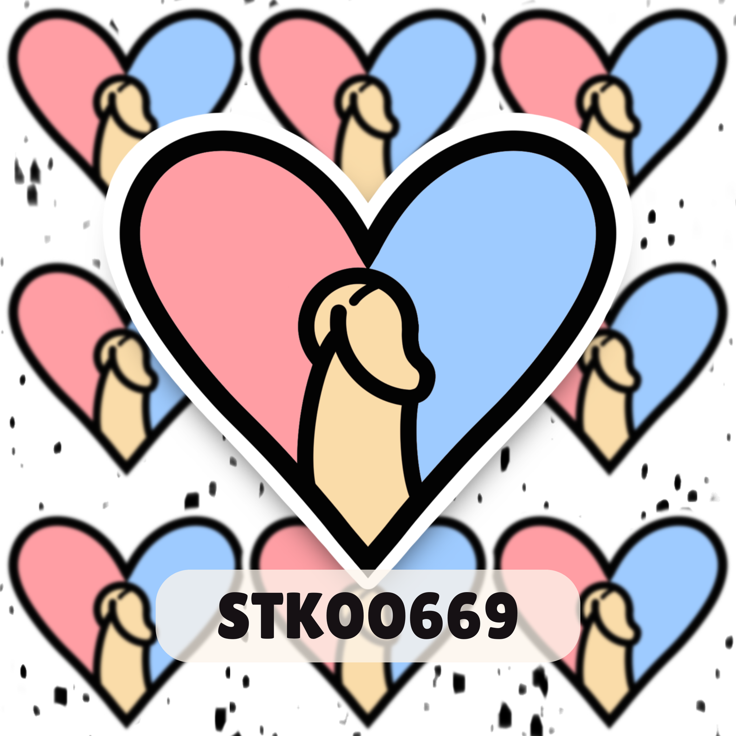 I love Dihh Stickers