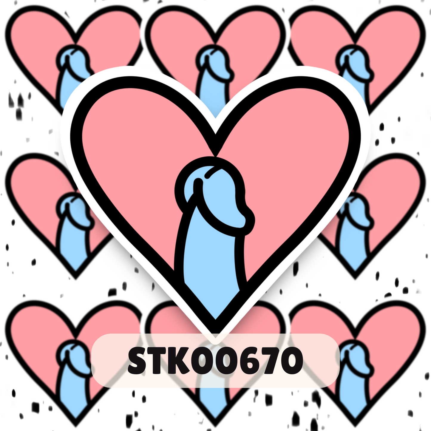 I love Dihh Stickers