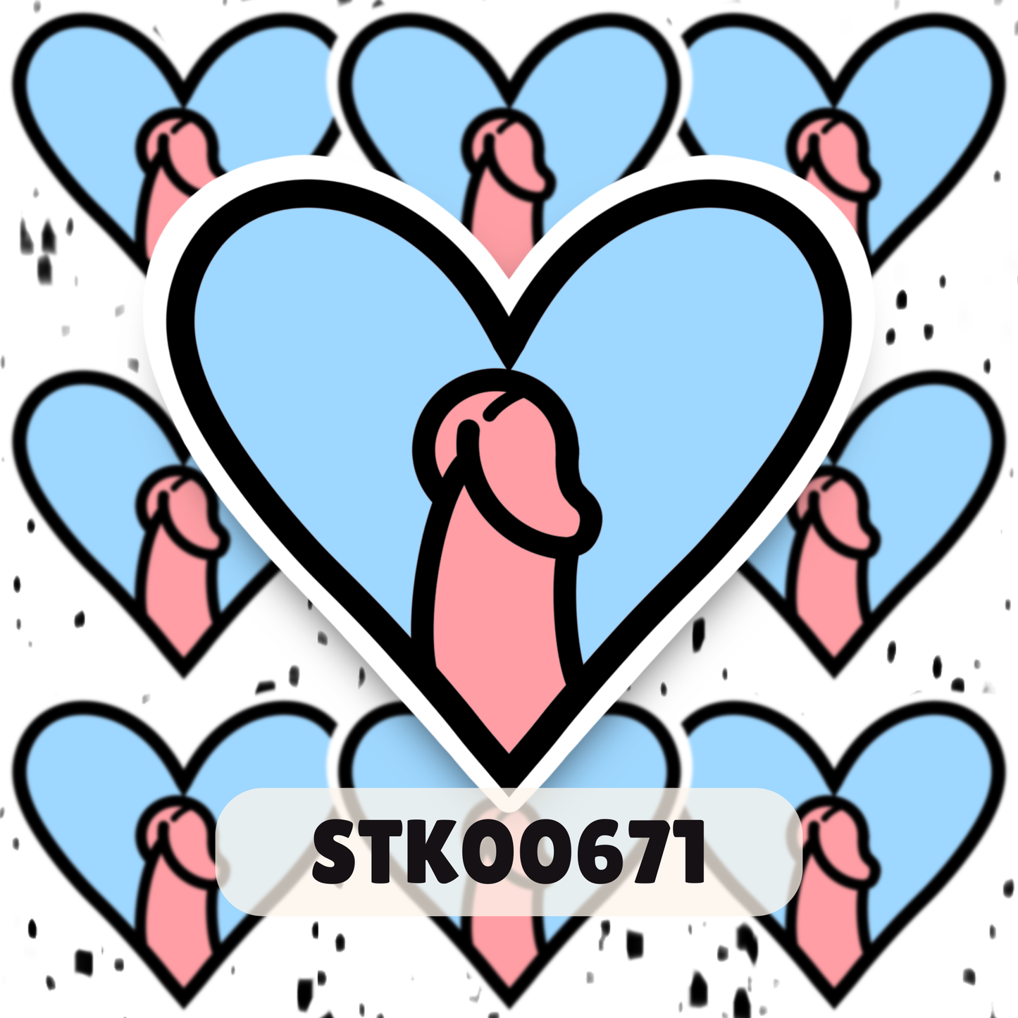 I love Dihh Stickers