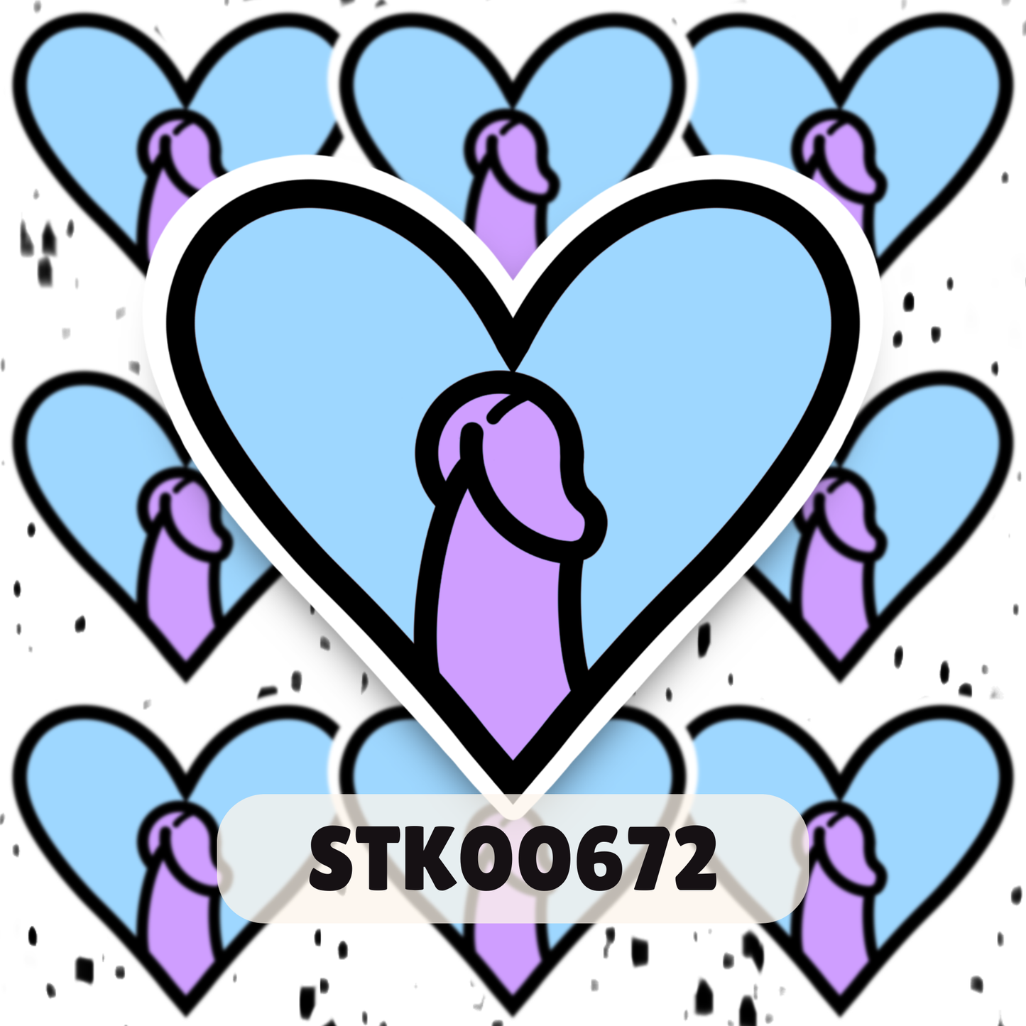 I love Dihh Stickers