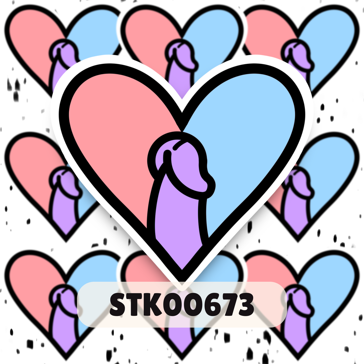 I love Dihh Stickers