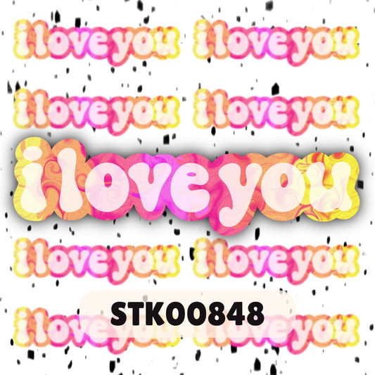 I Love You  Stickers