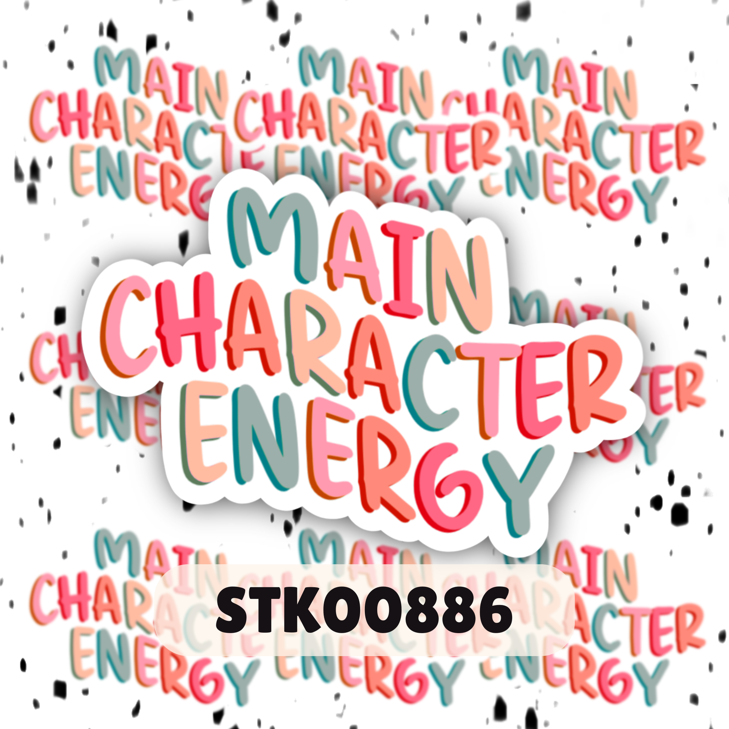 Main Character Engery Stickers