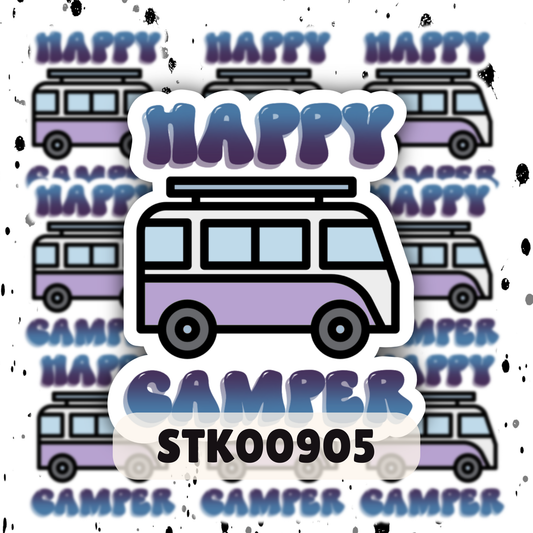 Happy Camper Stickers