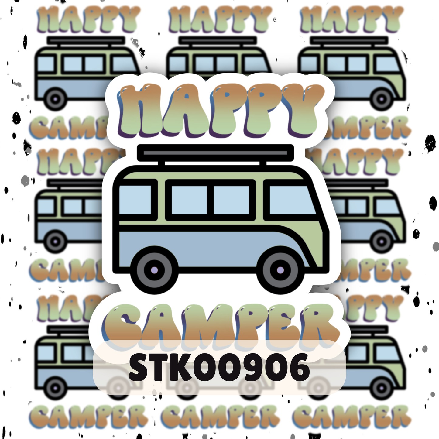 Happy Camper Stickers