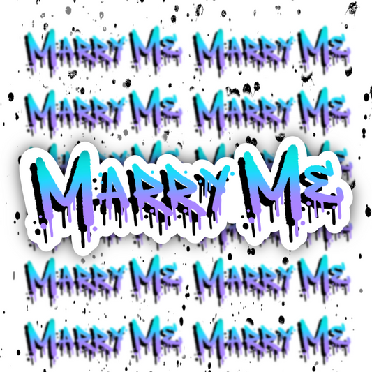 Marry Me Sticker