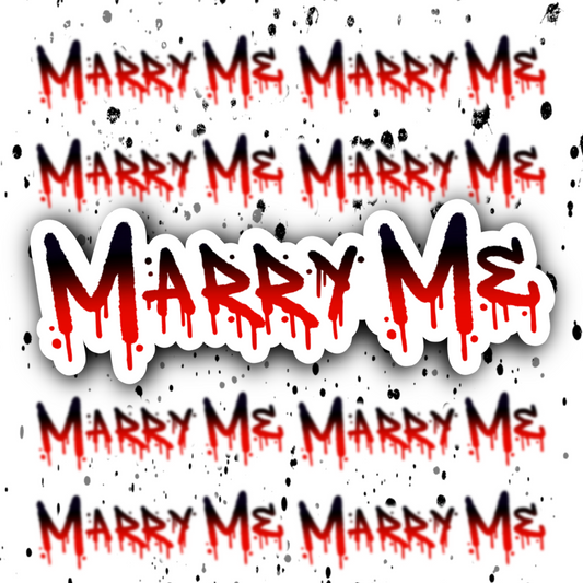Marry Me Sticker