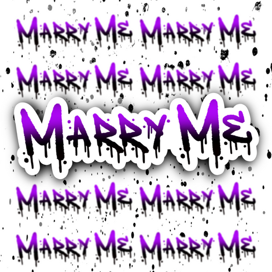 Marry Me Sticker