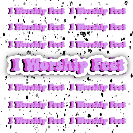 Feet Worship Sticker