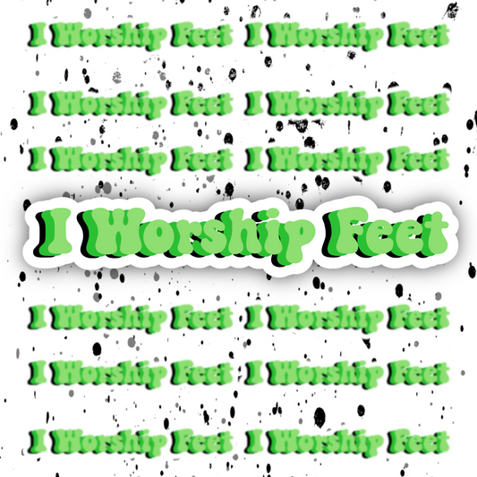 Feet Worship Sticker